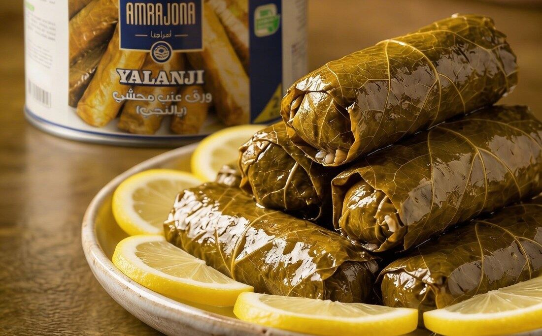 Yalanji served with olive oil, lemon and black olives